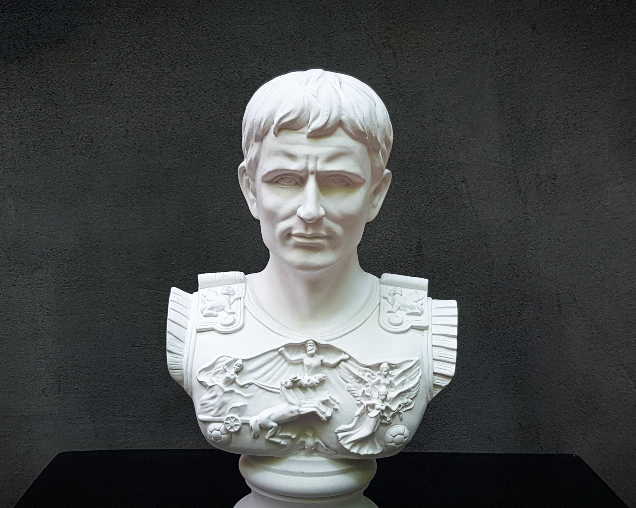 Plaster Bust of a Roman Emperor Julius Caesar - Atelier Article