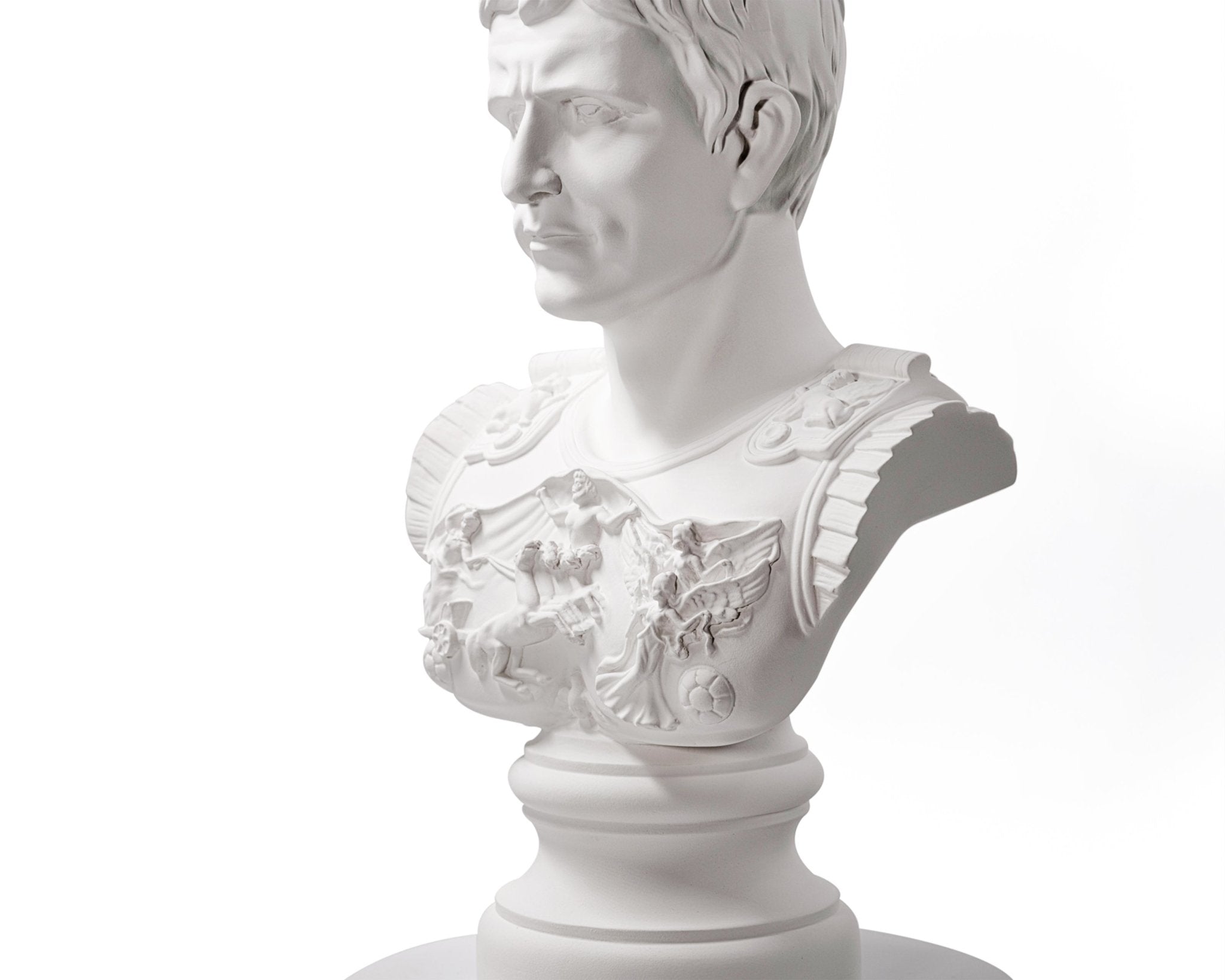 Plaster Bust of a Roman Emperor Julius Caesar - Atelier Article