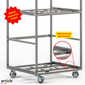 Premium Quality Hand-welded Triple Deck LP Album Mobile Stand. New and Improved model. - Atelier Article