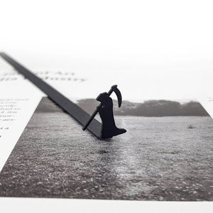 Grim Reaper Scary Bookmark - Dark and Mysterious Design for Horror Lovers and Avid Readers - Atelier Article