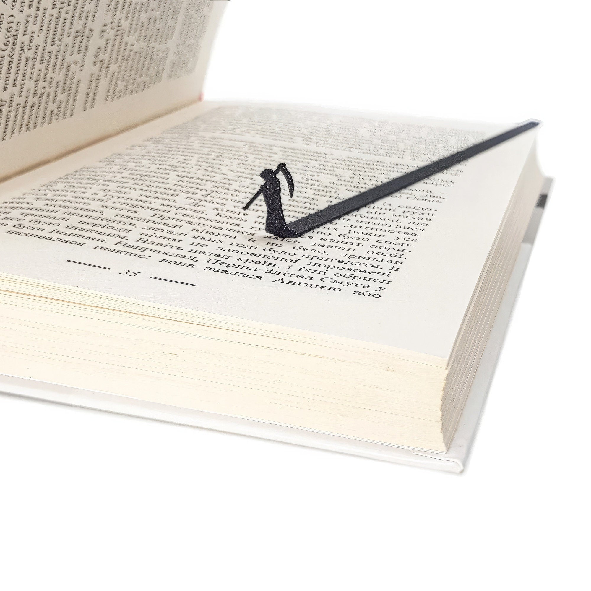 Grim Reaper Scary Bookmark - Dark and Mysterious Design for Horror Lovers and Avid Readers - Atelier Article