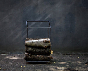 Stylish Nordic Log Holder "Scandi - One" - Premium Quality Firewood Storage Hand - Welded in Ukraine - Atelier Article