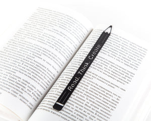 Unique Bookmark Pencil "Read, Think, Create". - Atelier Article