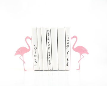 Metal Bookends "Flamingos" by Atelier Article, Pink
