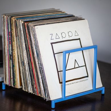 Vinyl Record Desktop Stand "Gate"., Blue