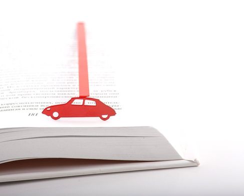 Metal Bookmark "Citroen DS" by Atelier Article, Red