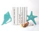 Unique Bookends «Seashell and Starfish» by Atelier Article, Green