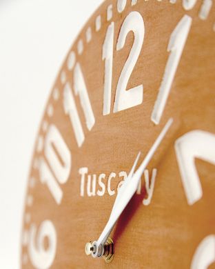 Wooden handmade wall clock "Tuscany" by Atelier Article