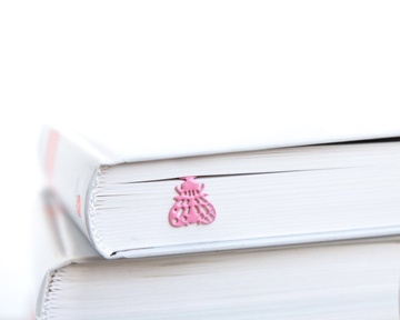 Metal Bookmark "Pink Fly" by Atelier Article, Pink