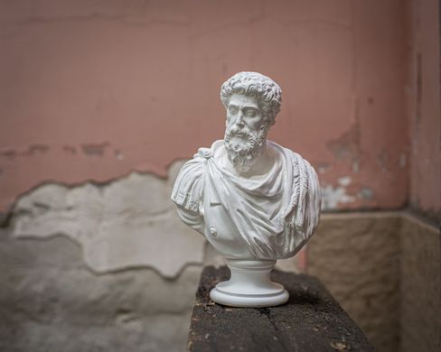 Male Bust Sculpture // Marcus Aurelius Antoninus // Trendy Roman statue for Modern Home