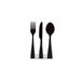 Metal Kitchen bookends «Silverware» black color by Atelier Article, Black