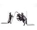 Metal bookends "Spartans " Ancient history inspired bookends by Atelier Article, Black