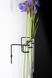 Metal wire Wall flower vase by Atelier Article, Black