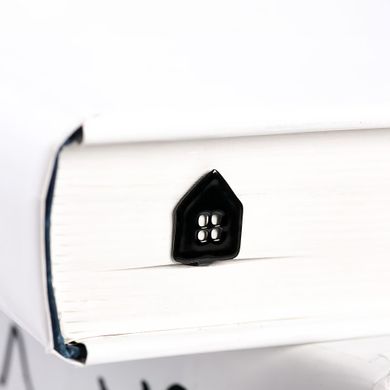 Metal Bookmark "Sweet Home", Black