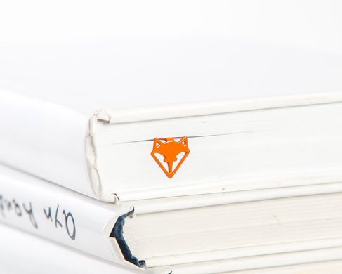 Metal Bookmark "Fox Head" by Atelier Article, Peach
