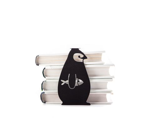 Metal book bookmark // Royal Penguin // Free shipping worldwide