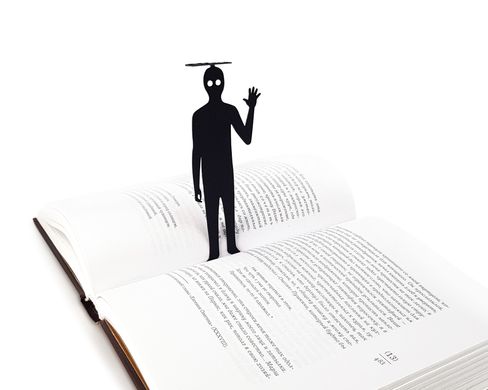 Metal Bookmark Book Ghost