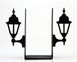 Metal Bookends "Old Lamp Posts" functional decor by Atelier Article, Black