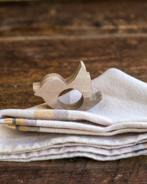 Wooden napkin ring Birdie. Handmade in Ukraine by Atelier Article