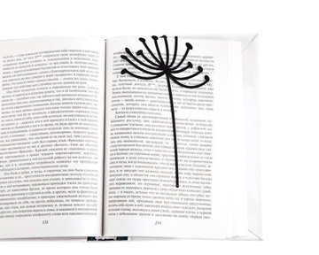 Metal Bookmark "Anethum II" by Atelier Article, Black