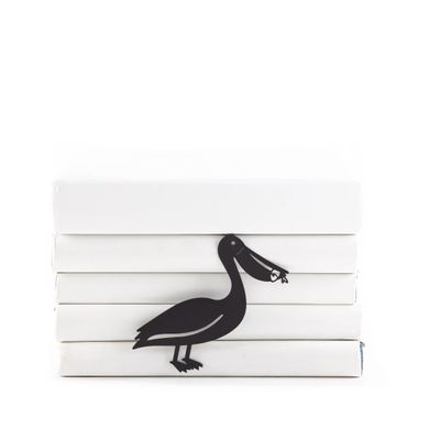 Unique Metal bookmark "Pelican"