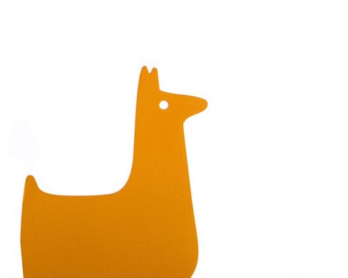 Metal Bookends «Lamas» by Atelier Article, Yellow