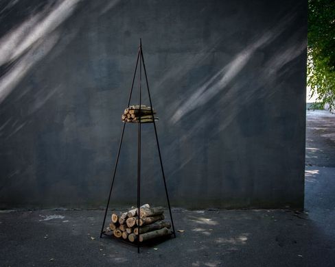 Log holder // Pyramid Firewood Storage for indoors or outdoors by Atelier Article