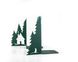 Metal bookends «A Hut in the woods» Green edition ин Atelier Article, Green