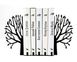 Metal Bookends «Spring Tree» functional home decor by Atelier Article, Black