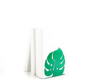 One metal bookend «Monstera» by Atelier Article, Green