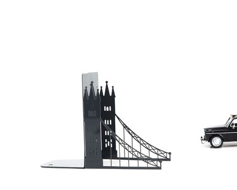 Unique metal bookends «London bridge» by Atelier Article, Black