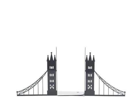 Unique metal bookends «London bridge» by Atelier Article, Black