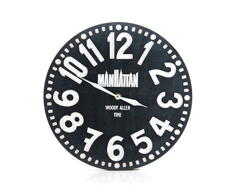 Wall Clock "Manhattan" by Atelier Article, Black