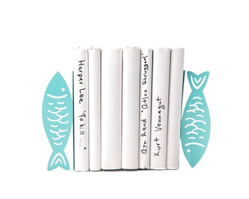 Kitchen Bookends "Fish" by Atelier Article, Green
