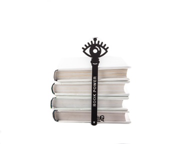Metal bookmark / Key is Book power / by Atelier Article, Black