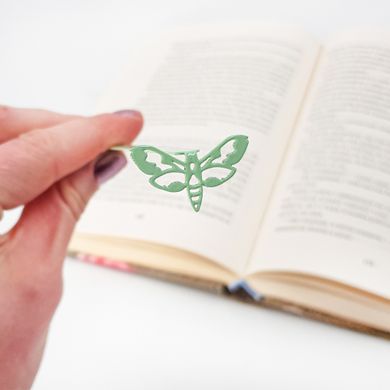 Metal Bookmark "Moth" by Atelier Article., Green