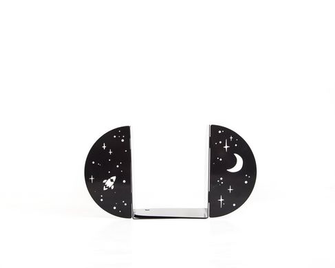 Metal Bookends "Night Sky" functional decor by Atelier Article, Black