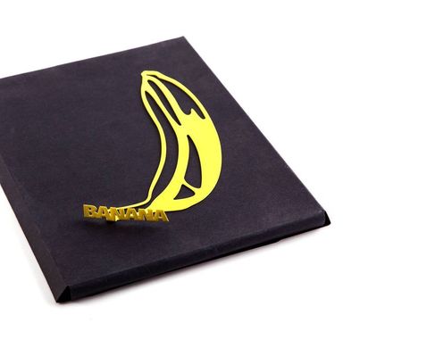 Metal Bookmark "One Banana" by Atelier Article, Yellow