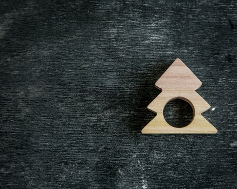 Rustic wooden napkin holders. Set of 4. Spruce by Atelier Article