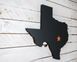 Wall art // Texas state with a copper star // by Atelier Article, Assorted