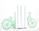 Unique Metal Bookends «My Mint Bike» by Atelier Article, Green