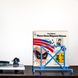 Desktop LP record stand, Blue