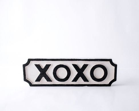 Sign "XOXO" wooden retro style sign by Atelier Article, Assorted