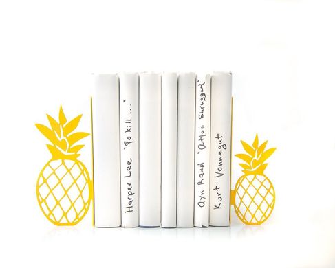 Kitchen bookbookends "Pineapples" by Atelier Article, Yellow