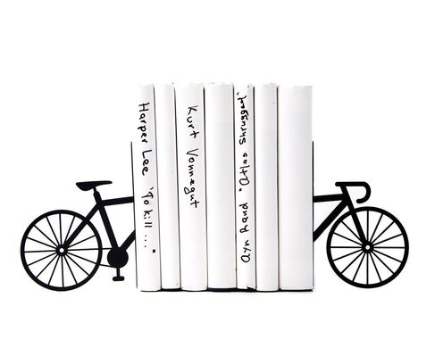 Unique Metal Bookends «My bike» by Atelier Article, Black