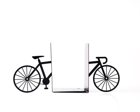 Unique Metal Bookends «My bike» by Atelier Article, Black