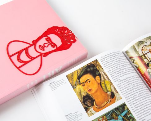 Metal bookmark Frida Kahlo