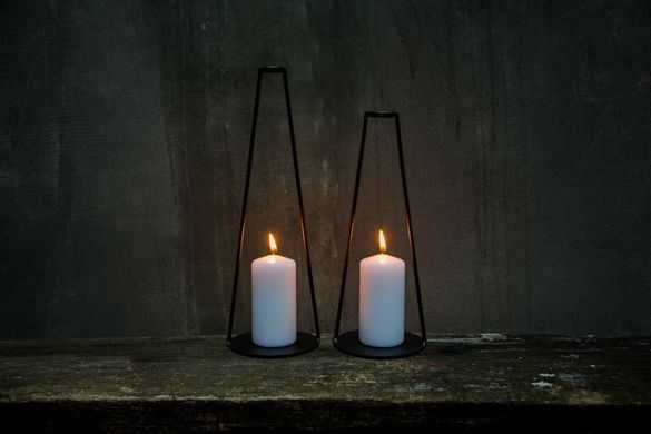 Candle holders "Smoking Pipes" by Atelier Article, Black