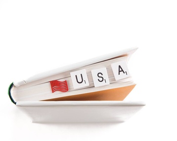 Metal Bookmark Stars & Stripes by Atelier Article, Red