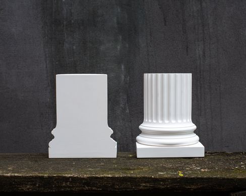 Architectural bookends White Columns by Atelier Article, White